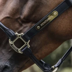 Kentucky Halster Anatomisch Leer Zwart