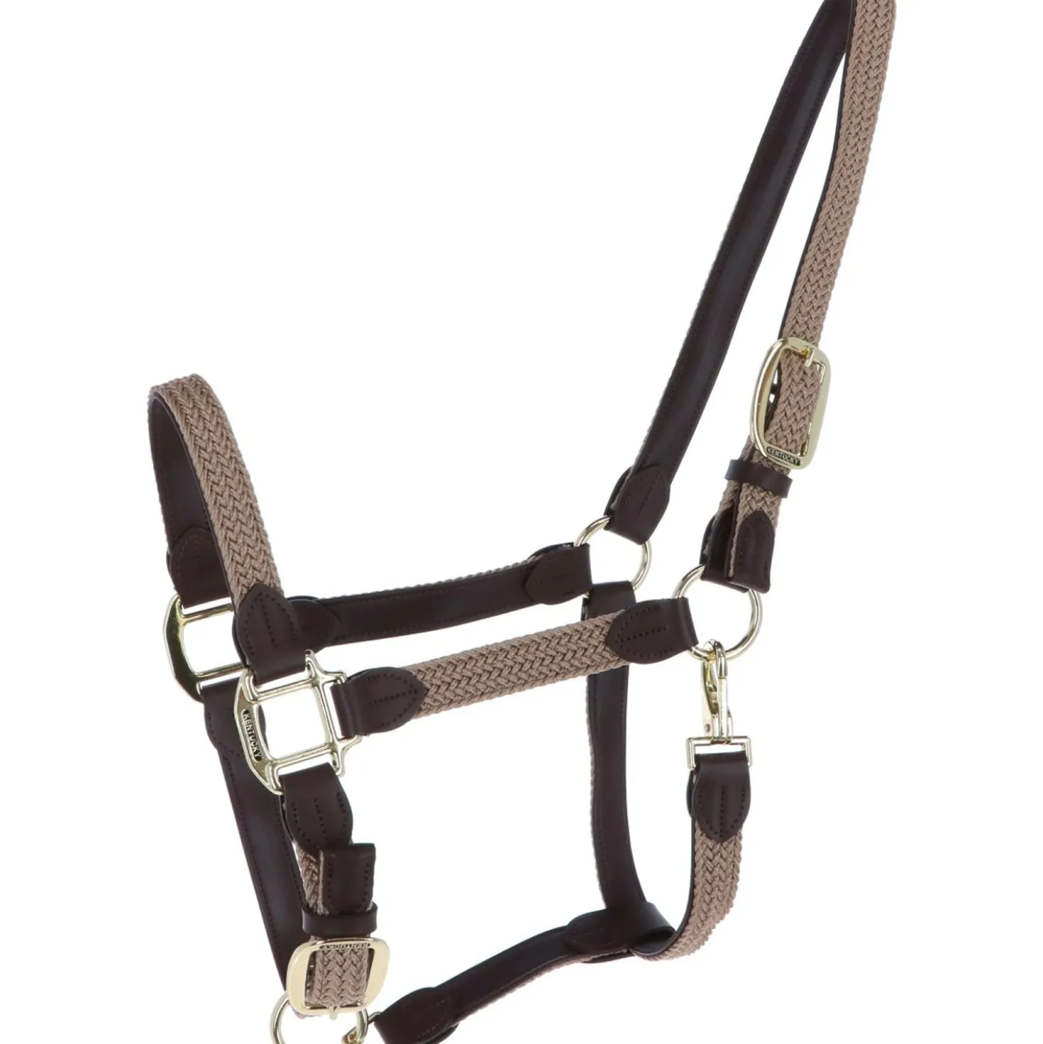 Kentucky Halster Gevlochten Nylon Beige