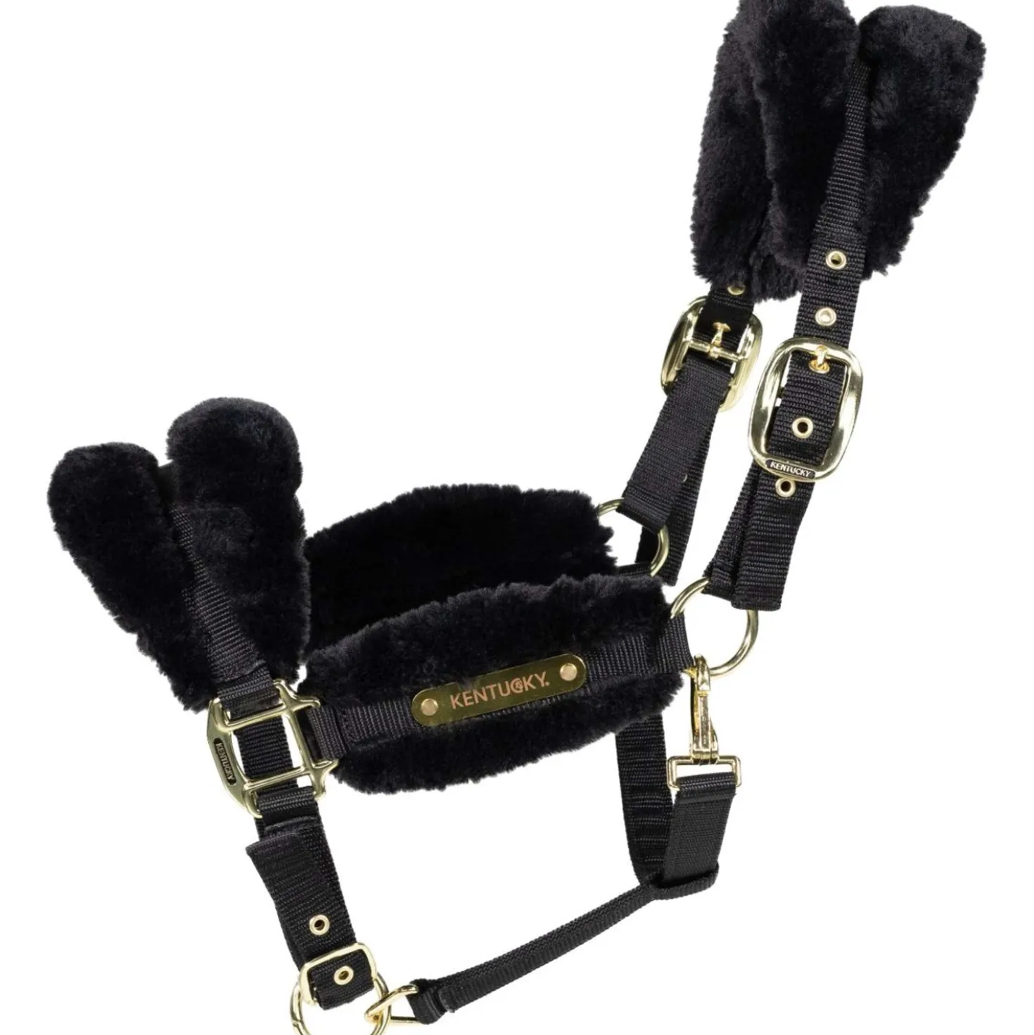 Kentucky Halster Nylon Wol Soft Zwart