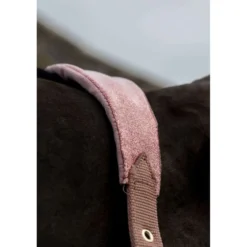 Kentucky Halster Velvet Glitter Unicorn Oud Roze