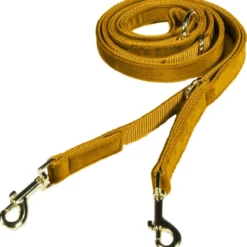 Kentucky Hondenriem Velvet Mosterd