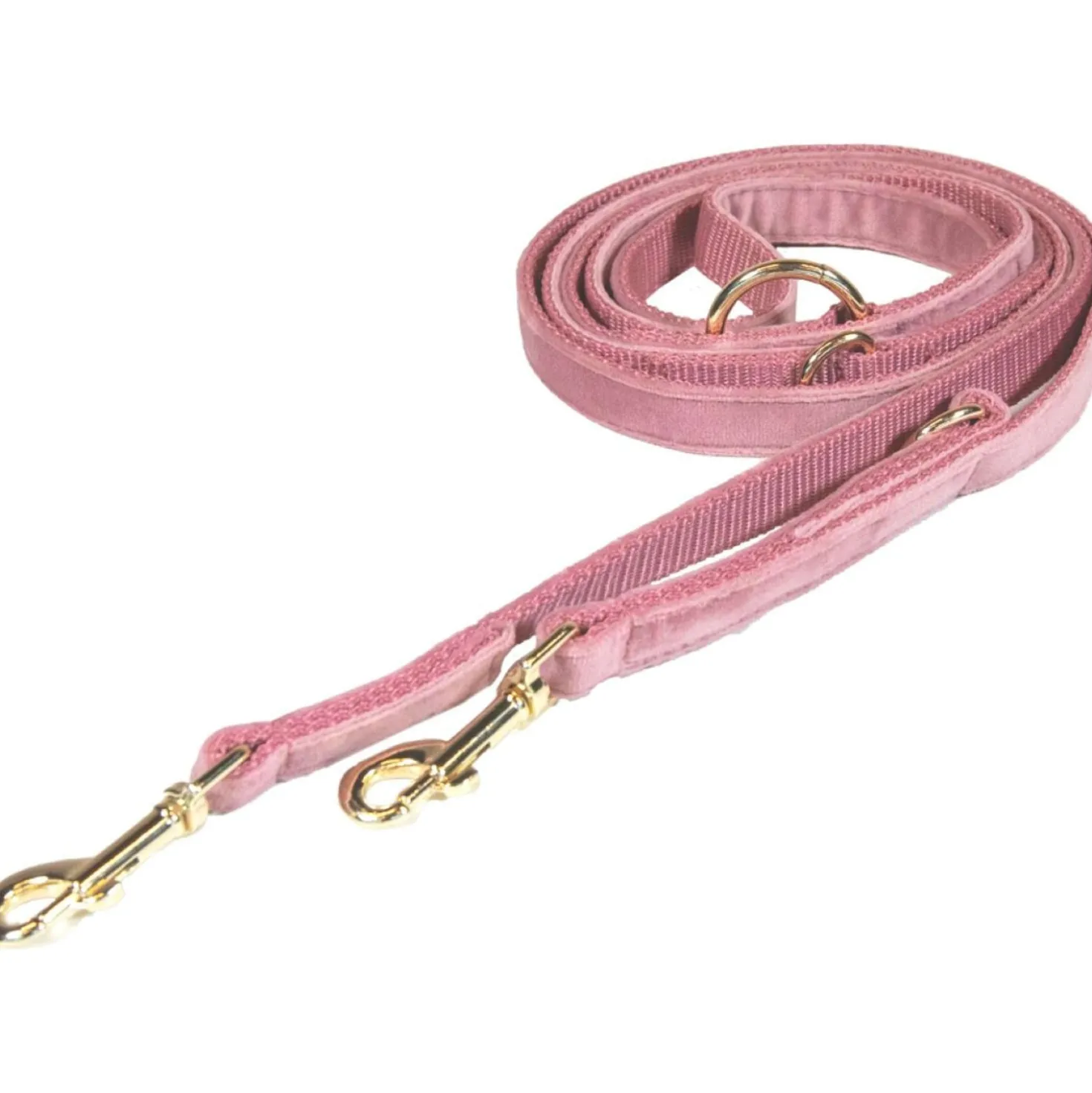 Kentucky Hondenriem Velvet Oud Roze