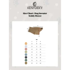 Kentucky Honden Sweater Teddy Fleece Beige