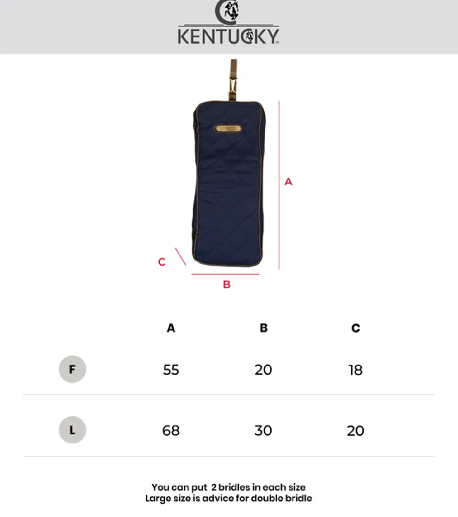 Kentucky Hoofdsteltas Navy