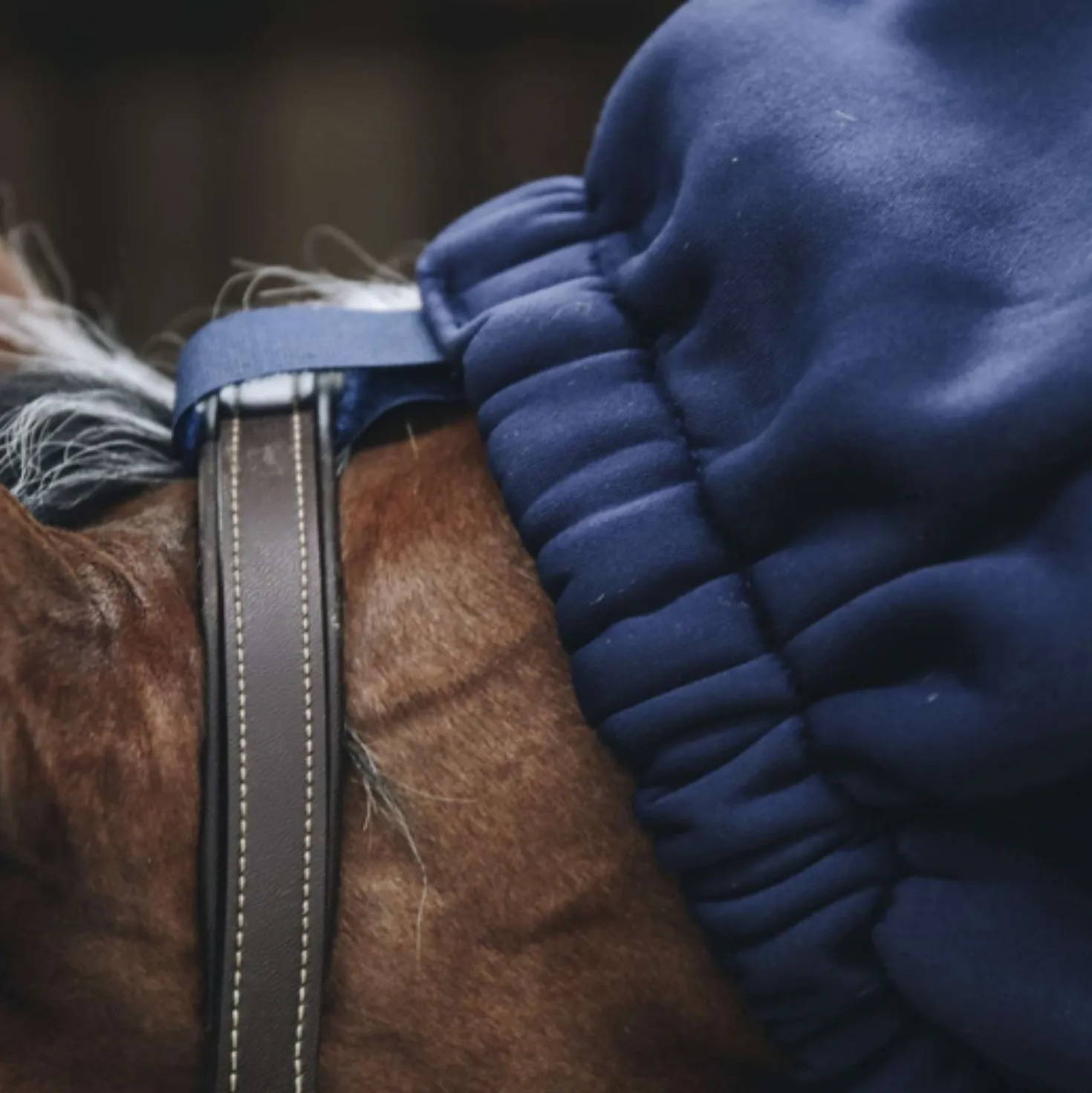 Kentucky Horse Scarf Cooler Fleece Navy