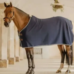 Kentucky Horsewear Fleece Deken Show Vegan Wool Navy