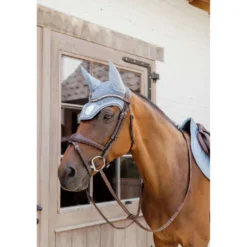Kentucky Horsewear Oornetje Wellington 3D Logo Licht Blauw