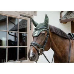 Kentucky Horsewear Oornetje Wellington 3D Logo Pine Green