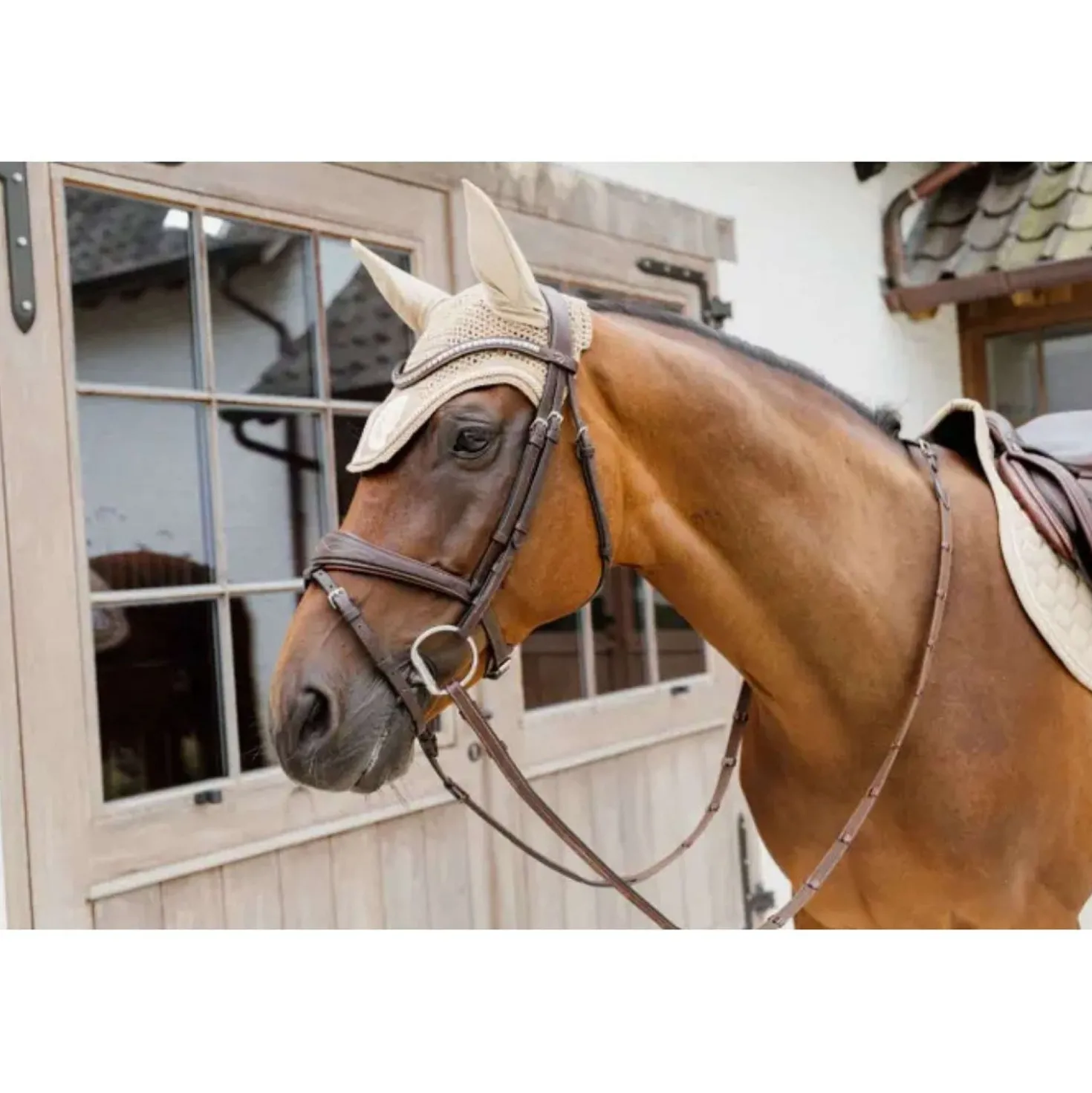 Kentucky Horsewear Oornetje Wellington 3D Logo Beige