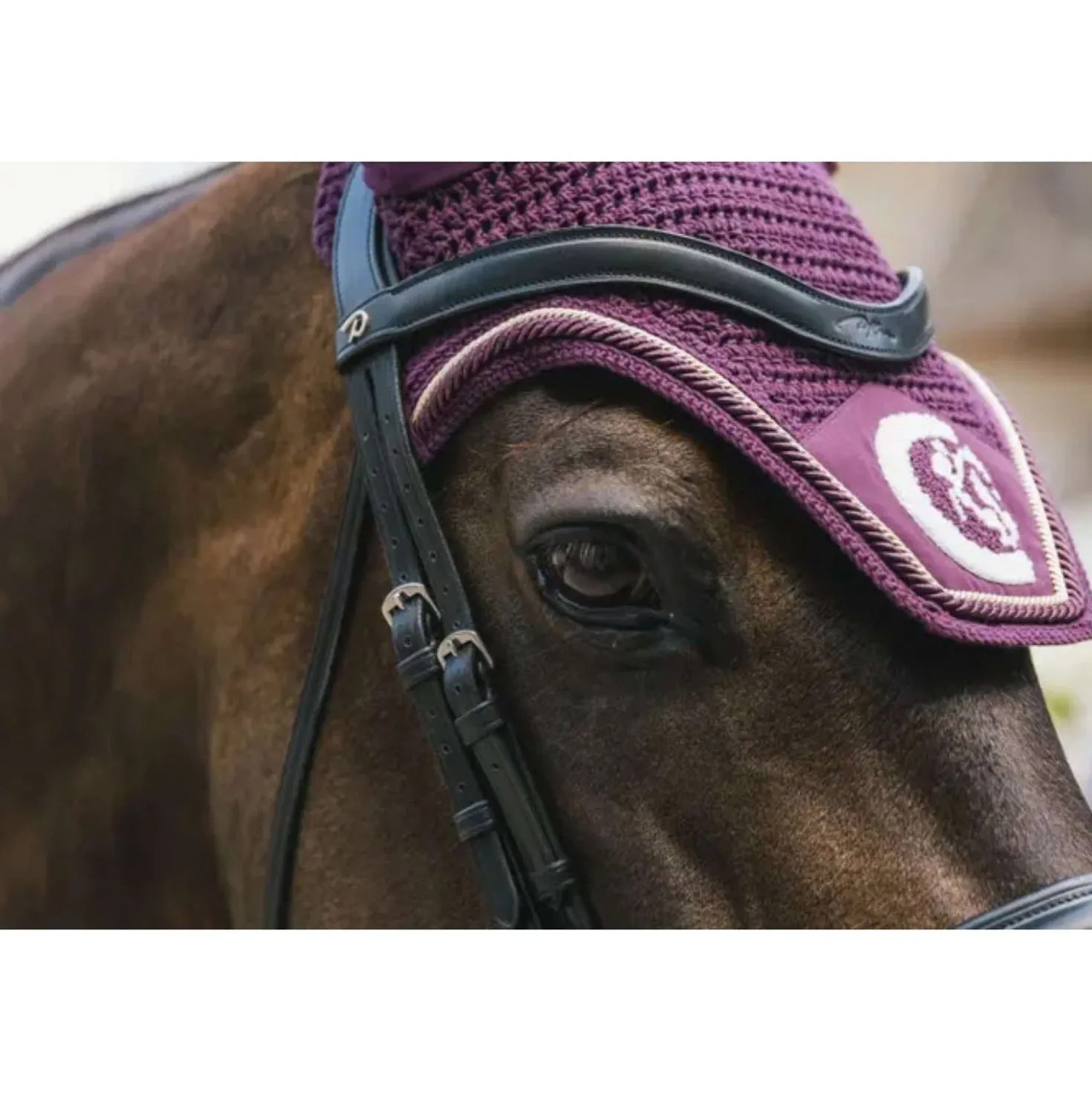 Kentucky Horsewear Oornetje Wellington 3D Logo Paars