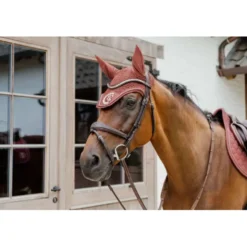 Kentucky Horsewear Oornetje Wellington 3D Logo Fuchisa