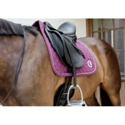 Kentucky Horsewear Zadeldekje Onion Quilt 3D Logo Dressuur Paars