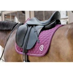 Kentucky Horsewear Zadeldekje Onion Quilt 3D Logo Dressuur Paars