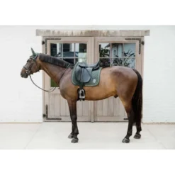 Kentucky Horsewear Zadeldekje Onion Quilt 3D Logo Dressuur Pine Green