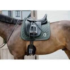 Kentucky Horsewear Zadeldekje Onion Quilt 3D Logo Dressuur Pine Green