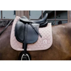 Kentucky Horsewear Zadeldekje Onion Quilt 3D Logo Dressuur Oudroze