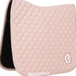 Kentucky Horsewear Zadeldekje Onion Quilt 3D Logo Dressuur Oudroze