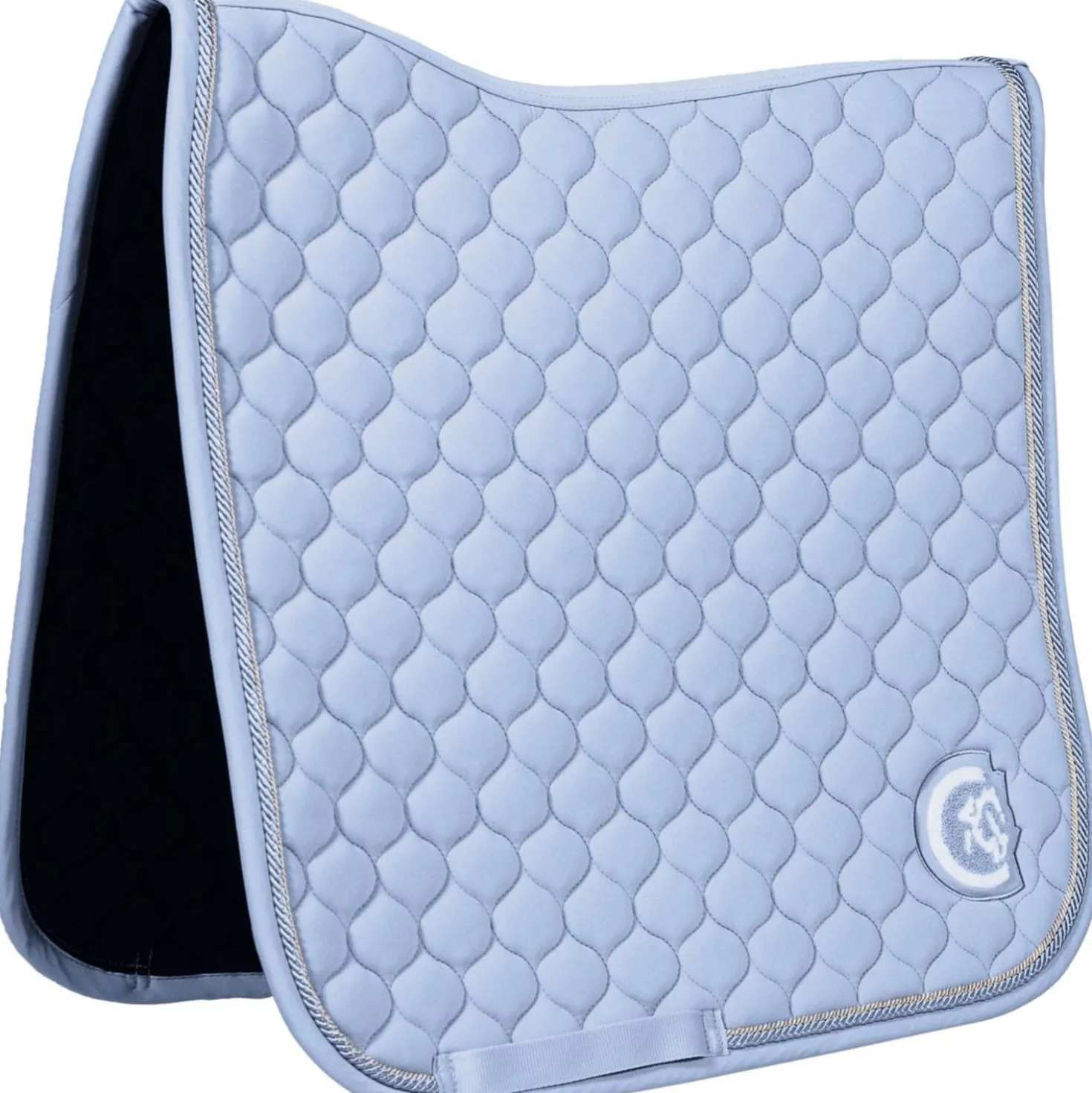 Kentucky Horsewear Zadeldekje Onion Quilt 3D Logo Dressuur Licht Blauw
