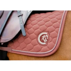 Kentucky Horsewear Zadeldekje Onion Quilt 3D Logo Springen Fuchisa