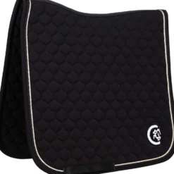 Kentucky Horsewear Zadeldekje Onion Quilt 3D Logo Dressuur Zwart