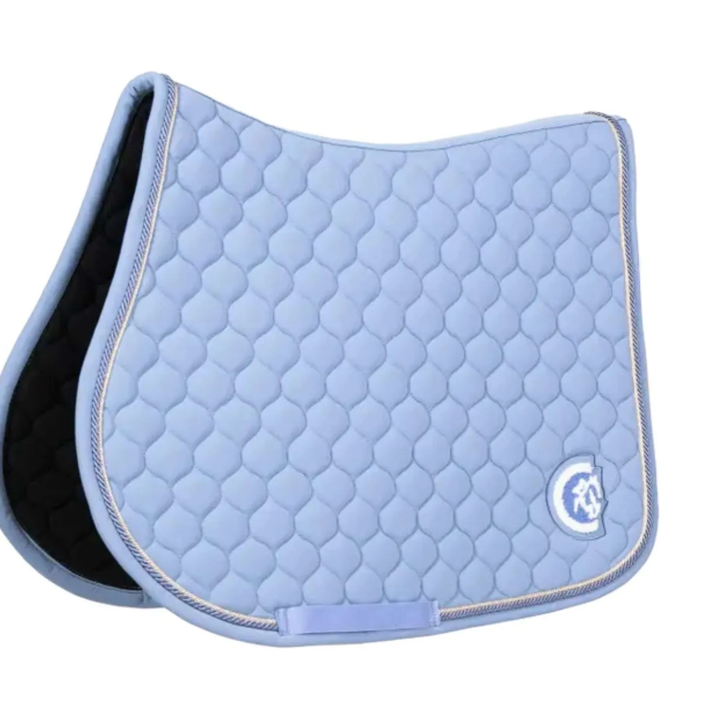 Kentucky Horsewear Zadeldekje Onion Quilt 3D Logo Springen Licht Blauw