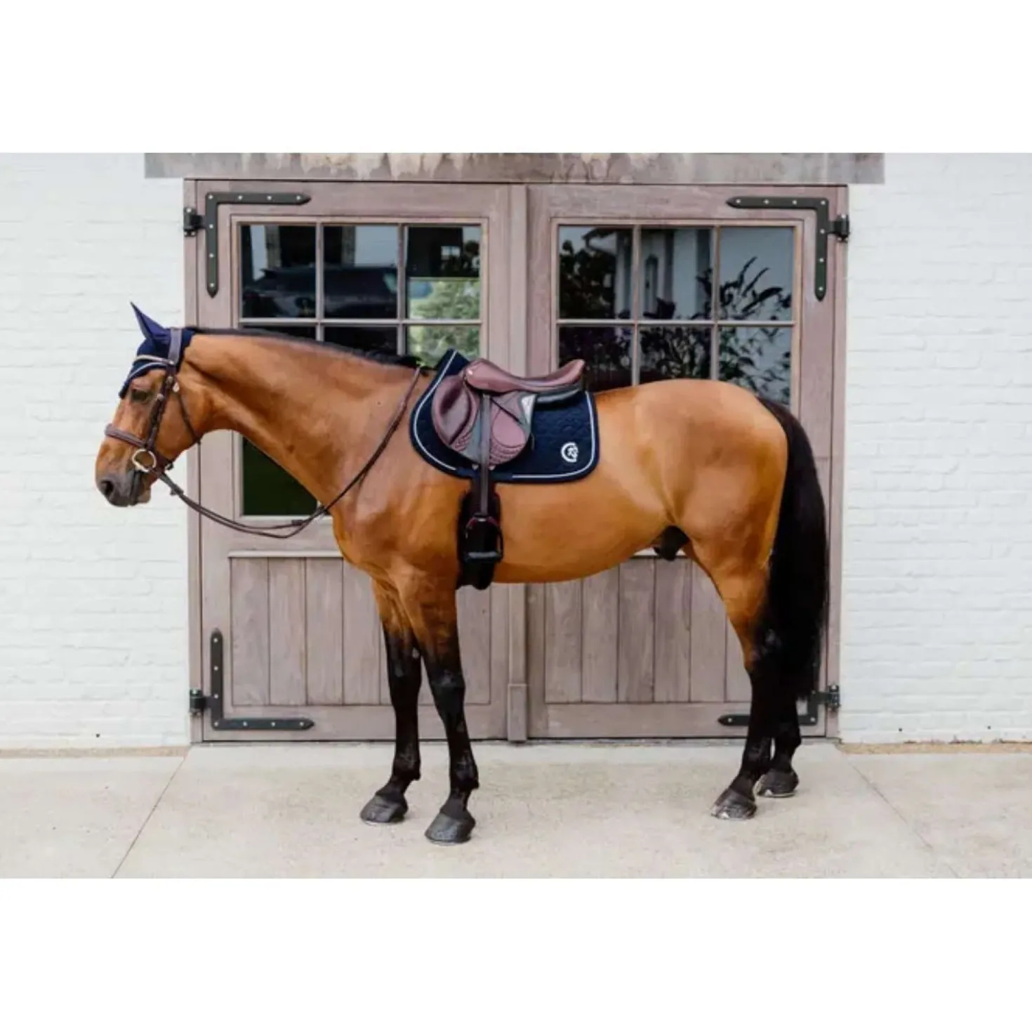 Kentucky Horsewear Zadeldekje Onion Quilt 3D Logo Springen Navy
