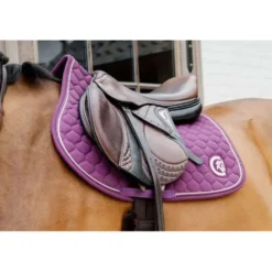 Kentucky Horsewear Zadeldekje Onion Quilt 3D Logo Springen Paars