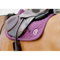 Kentucky Horsewear Zadeldekje Onion Quilt 3D Logo Springen Paars