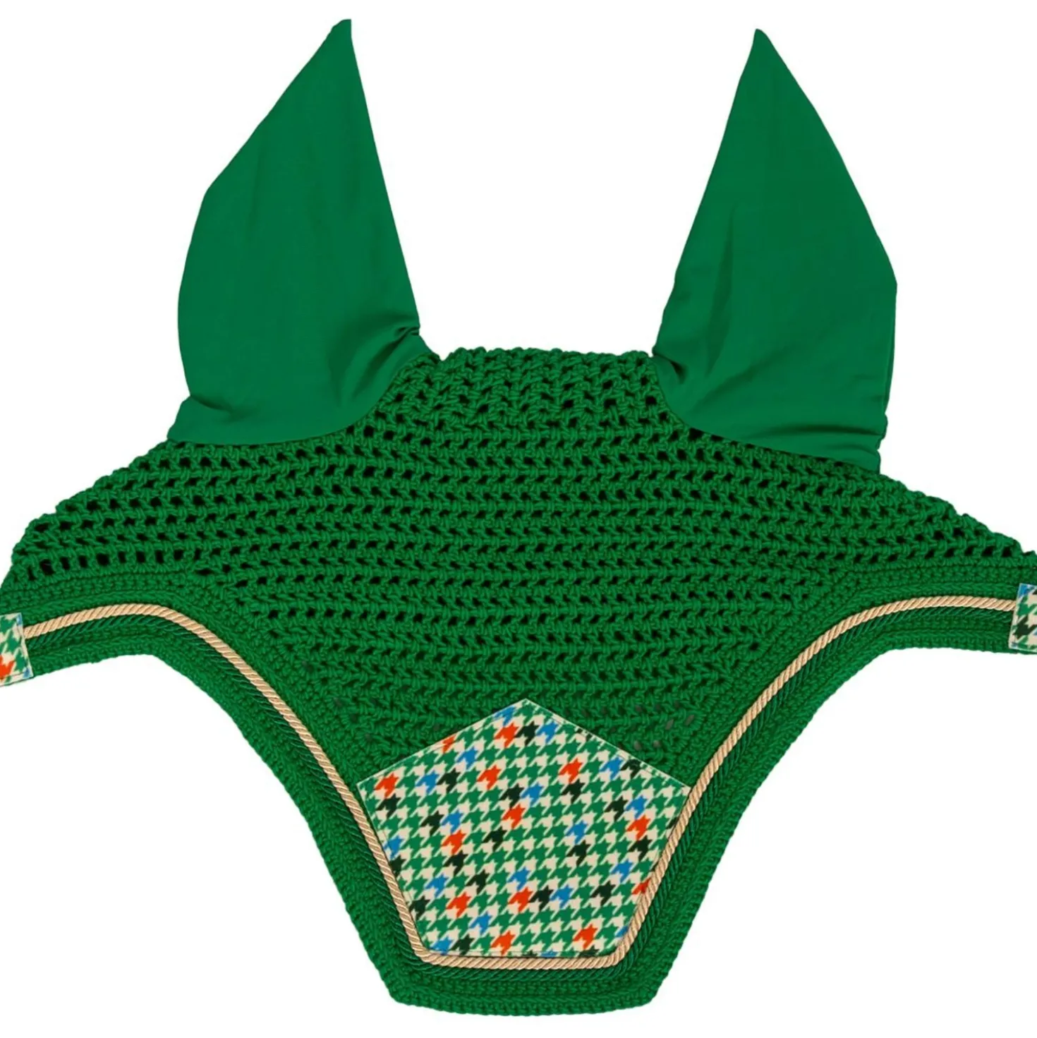Kentucky Oornetje Wellington Velvet Pied De Poule Licht Groen