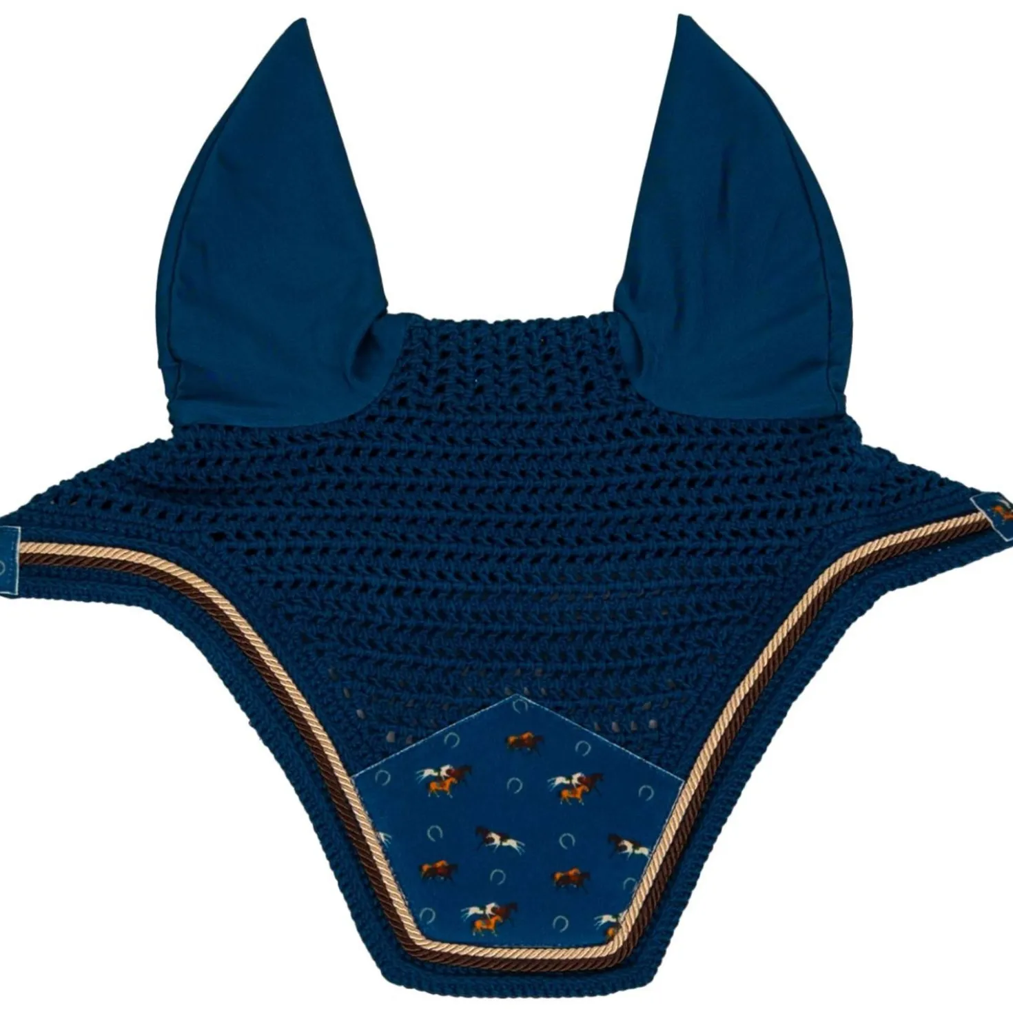 Kentucky Oornetje Wellington Velvet Horse Printing Navy