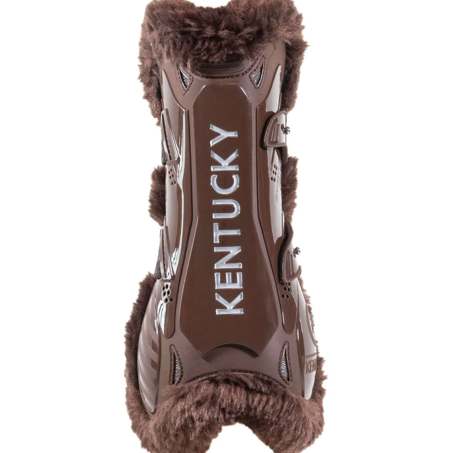 Kentucky Peesbeschermers Bamboo Elastic Vegan Sheepskin Bruin/Bruin