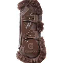 Kentucky Peesbeschermers Bamboo Elastic Vegan Sheepskin Bruin/Bruin