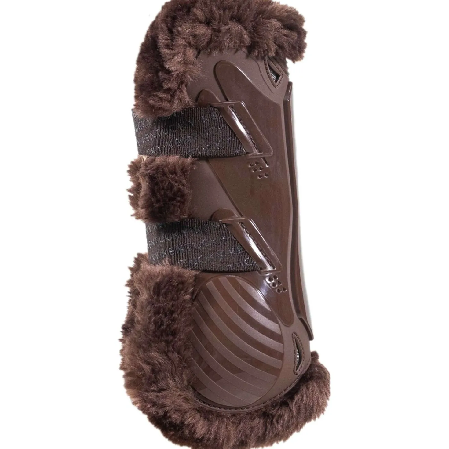 Kentucky Peesbeschermers Bamboo Elastic Vegan Sheepskin Bruin/Bruin