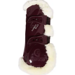 Kentucky Peesbeschermers Bamboo Elastic Vegan Sheepskin Bordeaux