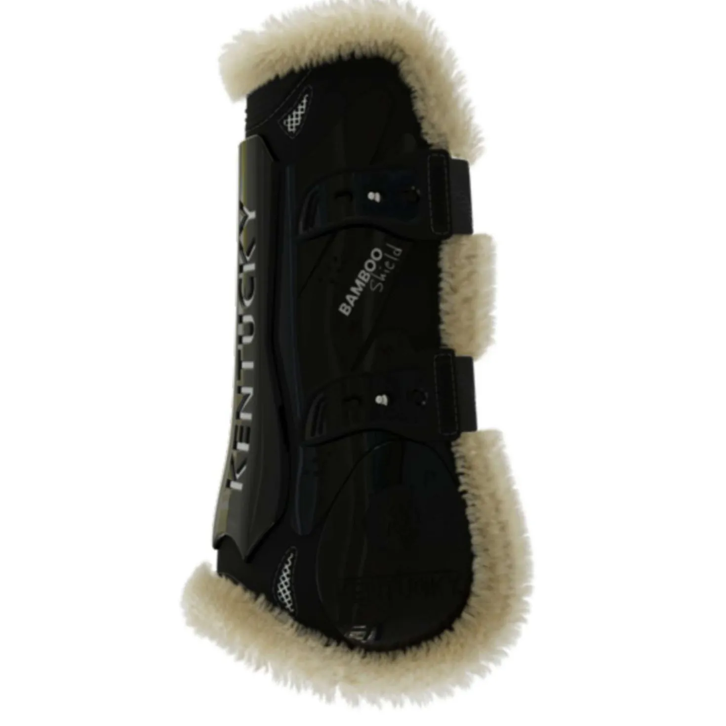 Kentucky Peesbeschermers Bamboo Elastic Vegan Sheepskin Zwart