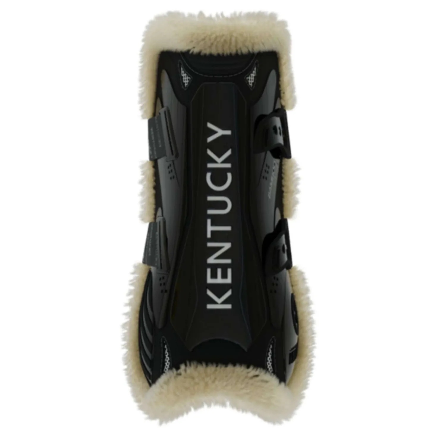 Kentucky Peesbeschermers Bamboo Elastic Vegan Sheepskin Zwart
