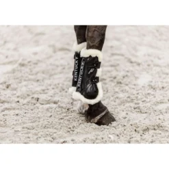 Kentucky Peesbeschermers Bamboo Elastic Vegan Sheepskin Zwart