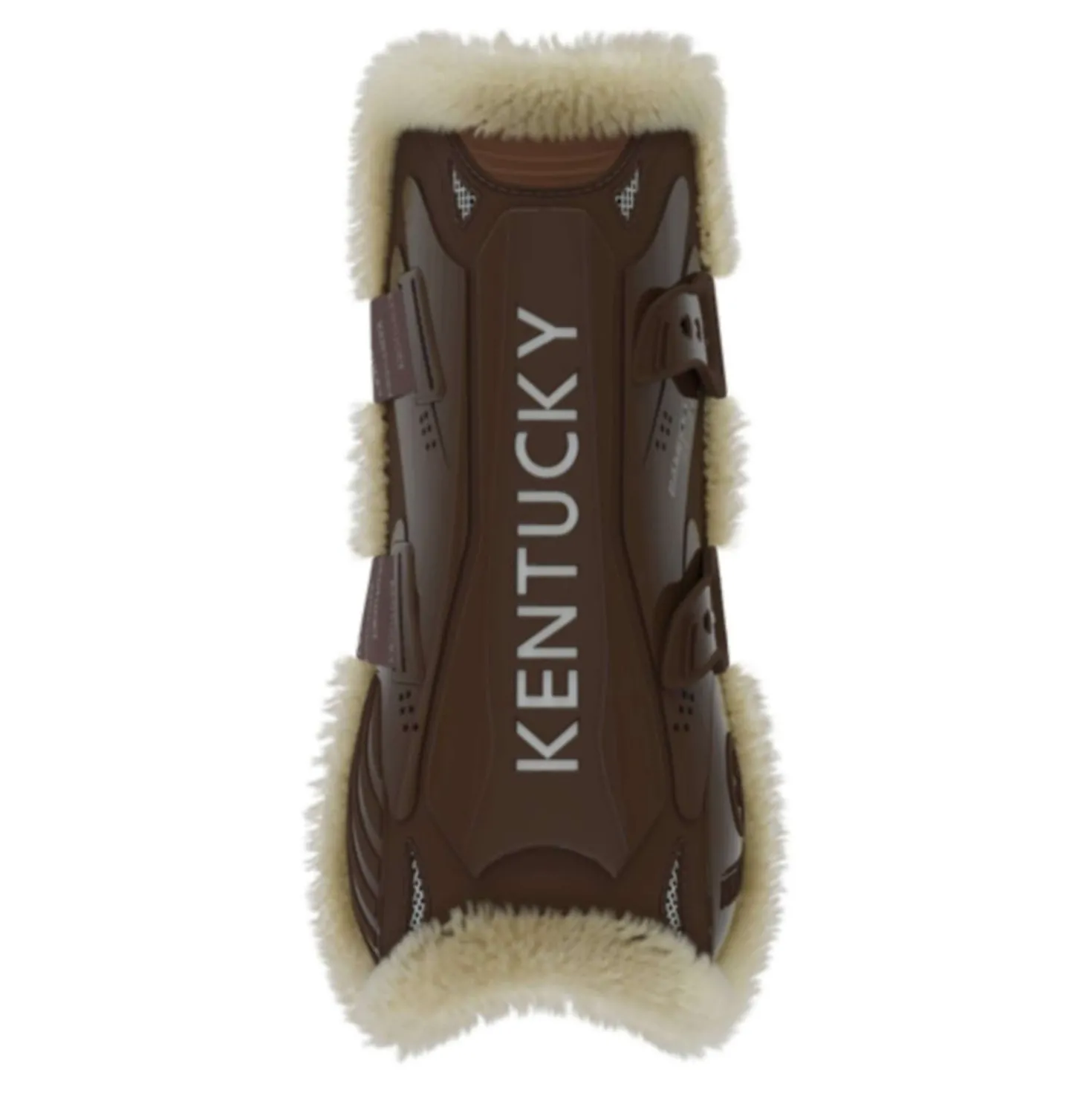 Kentucky Peesbeschermers Bamboo Elastic Vegan Sheepskin Bruin