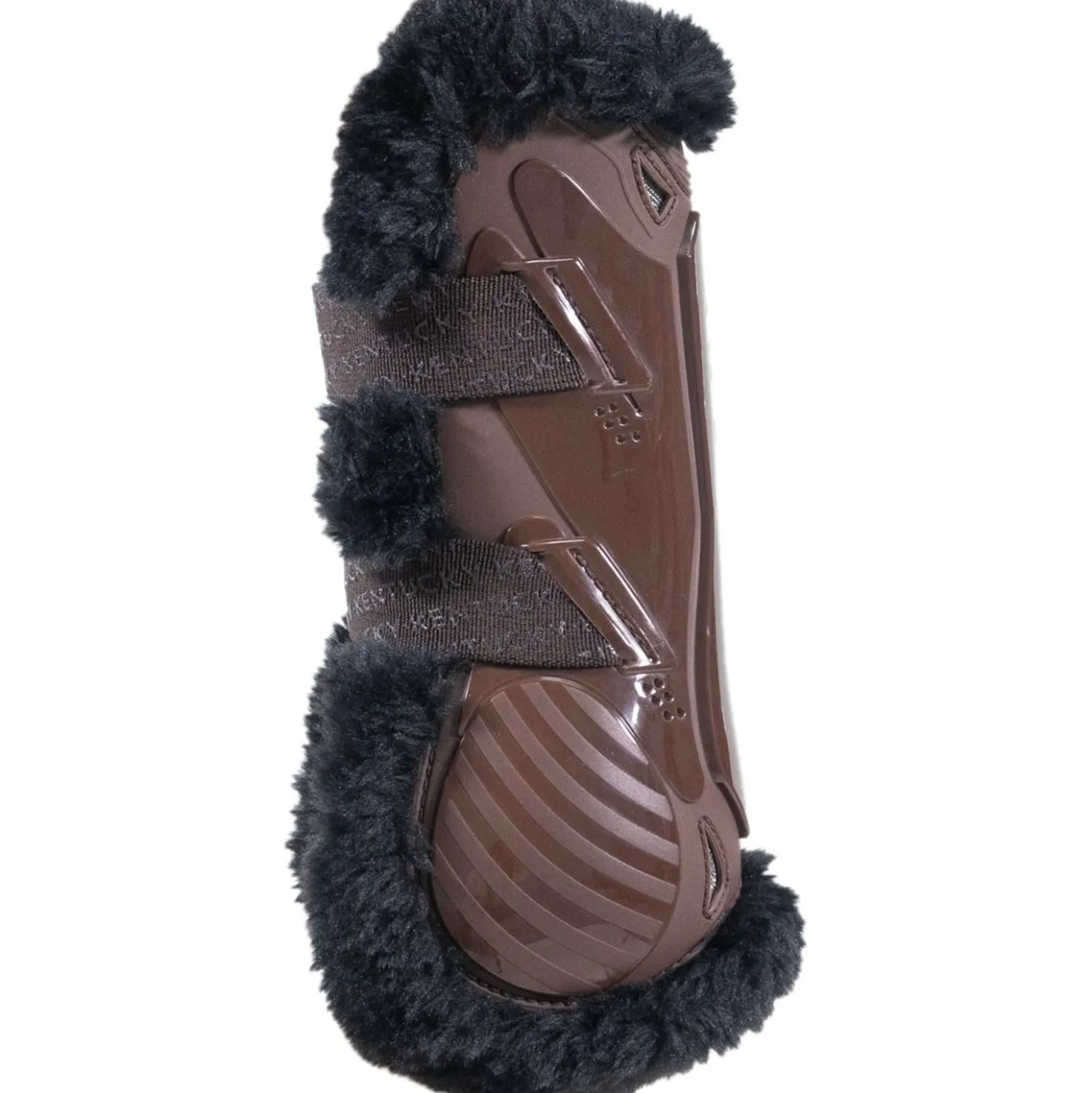 Kentucky Peesbeschermers Bamboo Elastic Vegan Sheepskin Bruin/Zwart