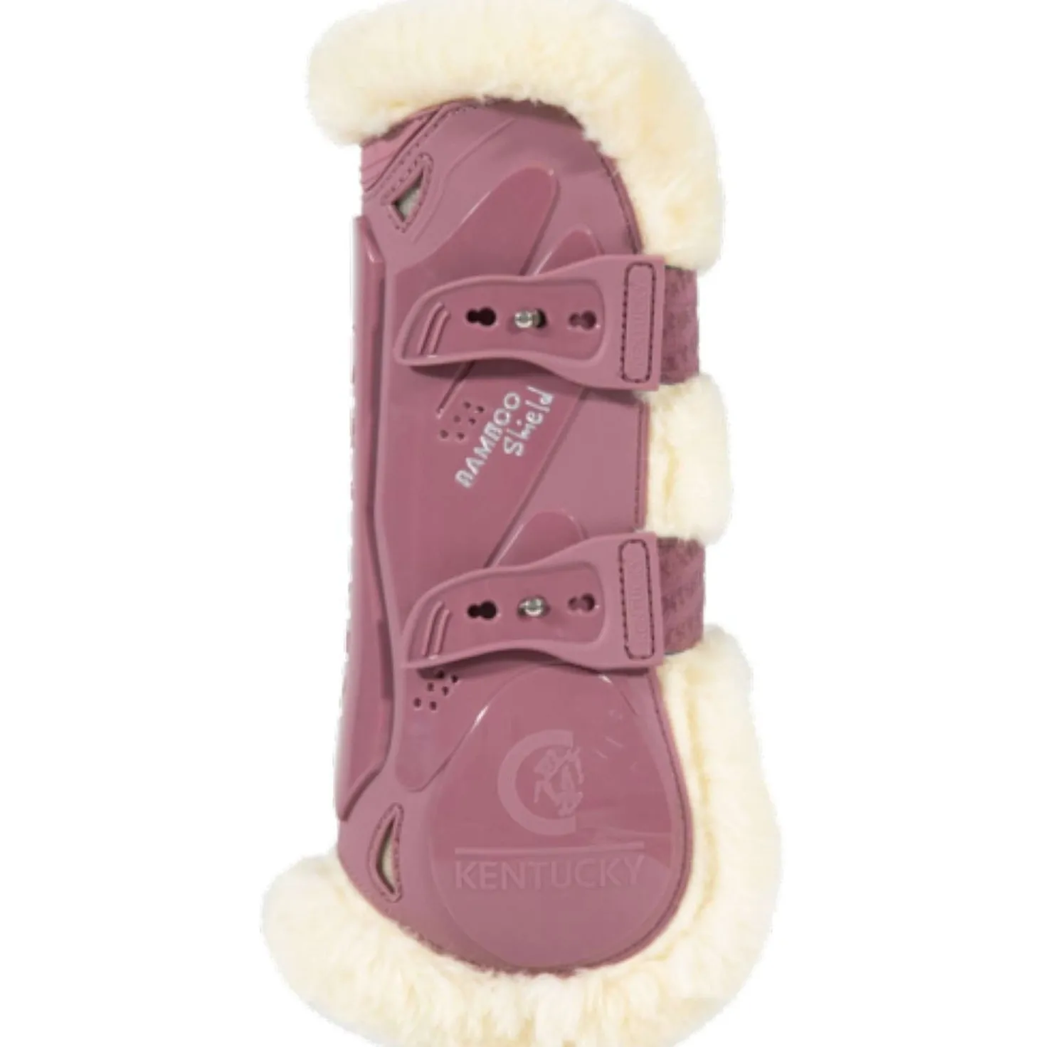 Kentucky Peesbeschermers Bamboo Elastic Vegan Sheepskin Oud Roze