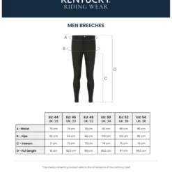 Kentucky Rijbroek Mexico Knee Grip Heren Navy