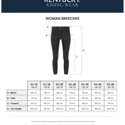 Kentucky Rijbroek Miami Knee Grip Dames Zwart