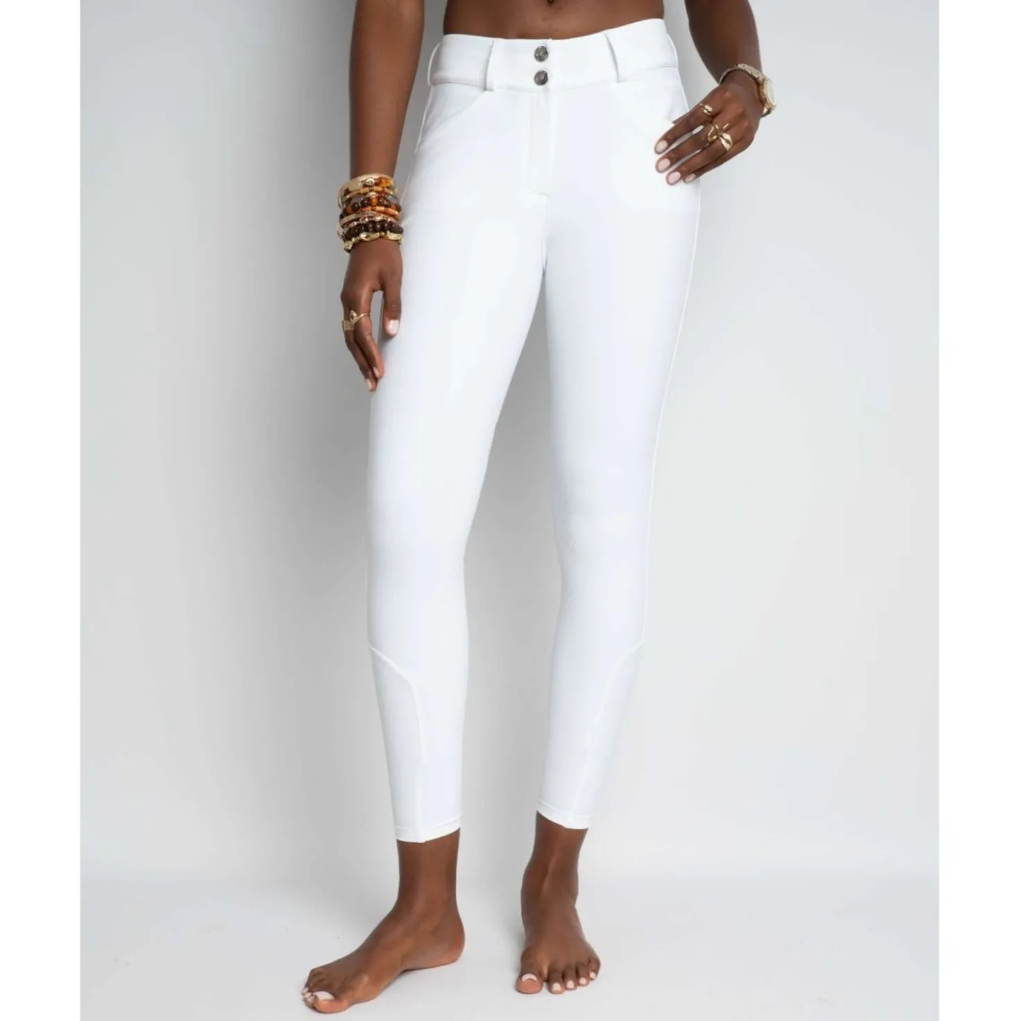 Kentucky Rijbroek Miami Knee Grip Dames Wit