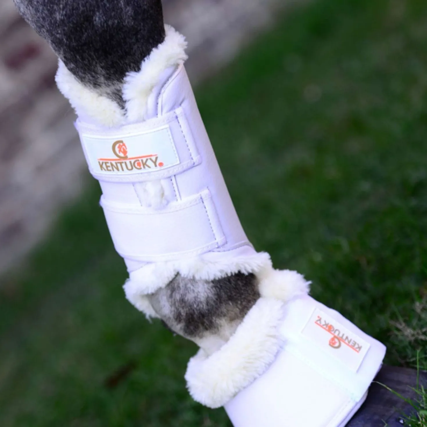 Kentucky Springschoenen Sheepskin leather White
