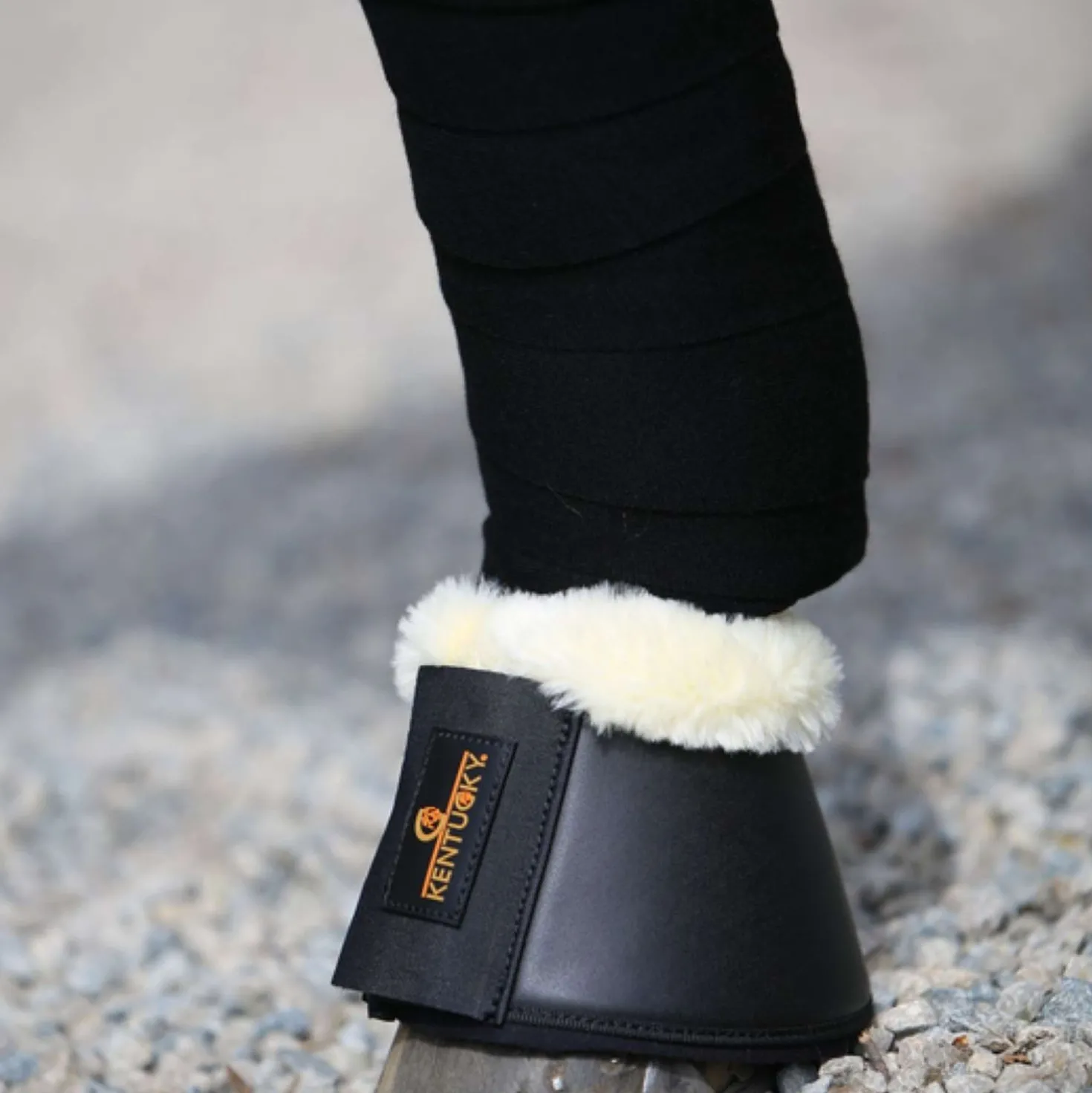 Kentucky Springschoenen Sheepskin leather Black