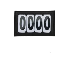 Kentucky Startnummers Velcro PVC Zwart