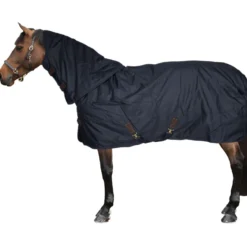 Kentucky Turnout Rug All Weather Quick Dry Fleece with Neck 150g Navy