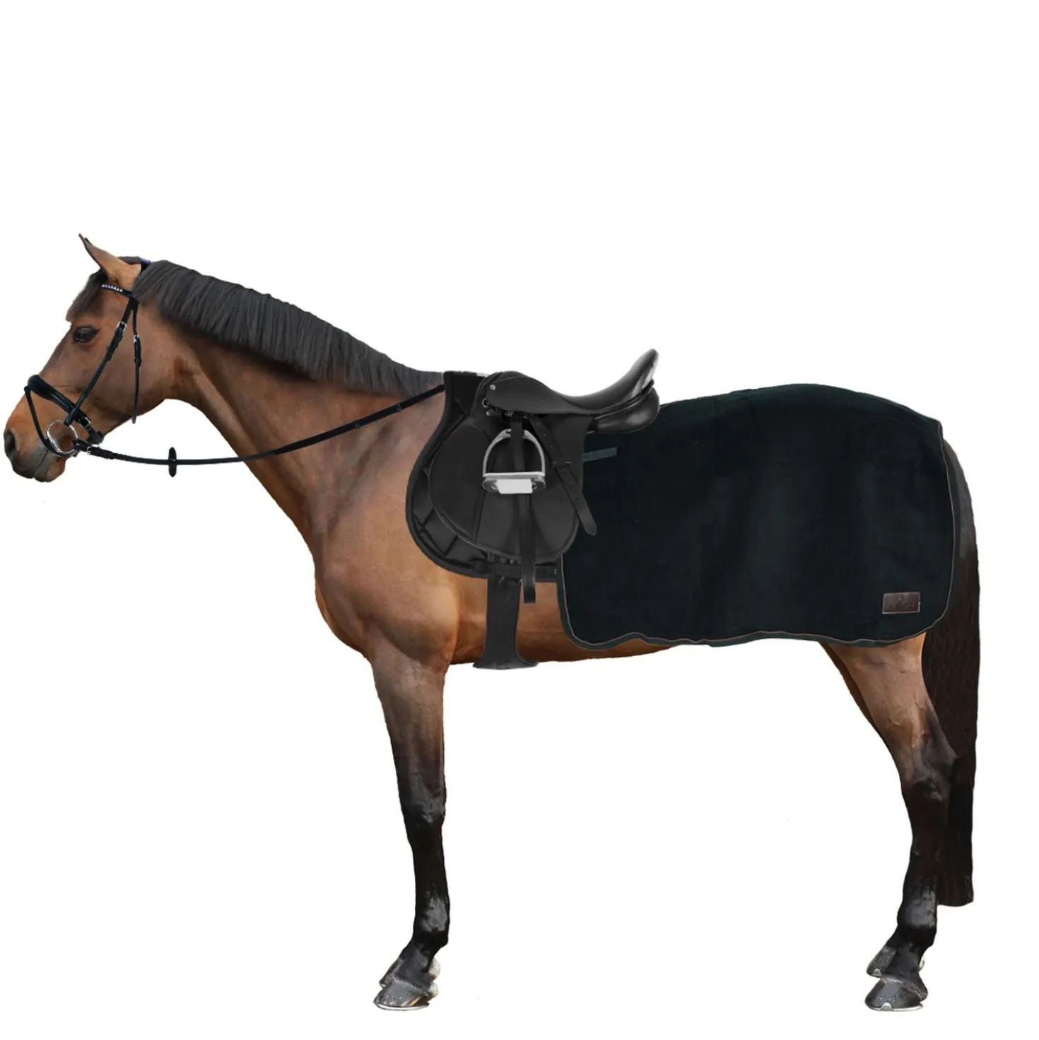 Kentucky Uitrijdeken Vierkant Heavy Fleece Groen