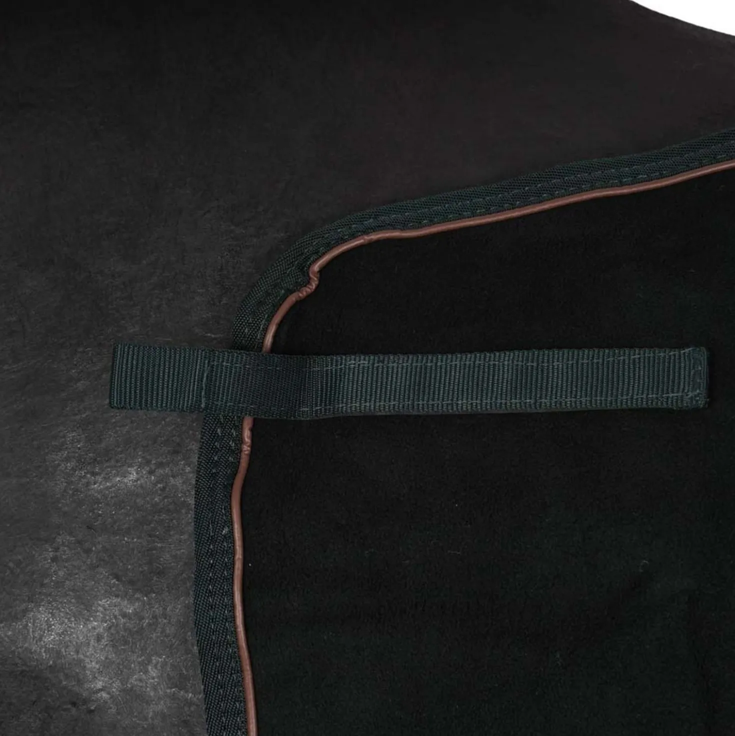 Kentucky Uitrijdeken Vierkant Heavy Fleece Groen