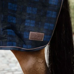 Kentucky Uitrijdeken Vierkant Heavy Fleece Donker Blauw